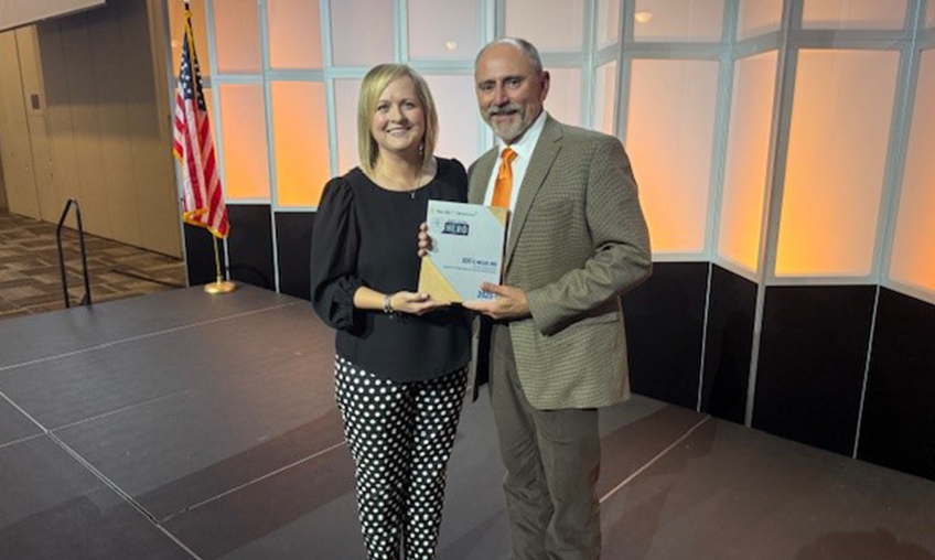 Dr. Miller and Kristen Gilliam